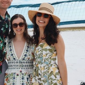 Reformation Cosima Green Floral Tropics Midi Dress | Size 0